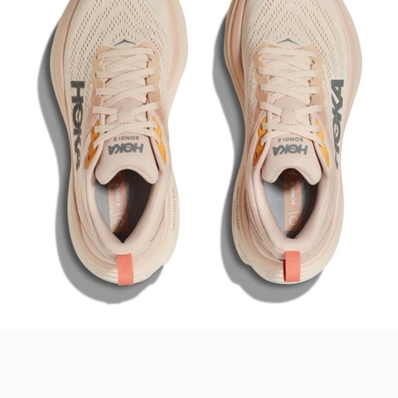 HOKA Women's Cream Running Shoes - Picture 2 of 9